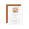 Budget Autumn Florals QR Code Wedding Invite