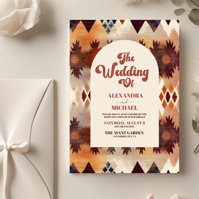 Budget Aztec Tribal Brown Ethnic Western Wedding Flyer (Creator Uploaded)