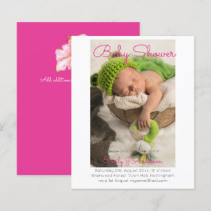 BUDGET Baby Girls Photo Faire-part Cartes mignonne
