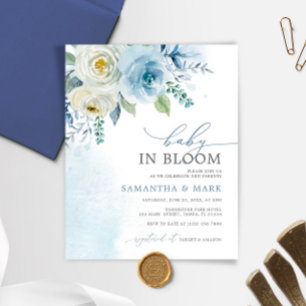BUDGET Baby in Bloom Dusty Baby Shower Invitation