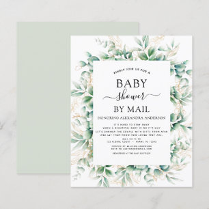 Budget Baby Shower by Mail Eucalyptus Geometric