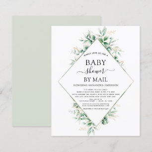 Budget Baby Shower by Mail Eucalyptus Geometric