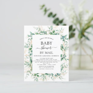 Budget Baby Shower by Mail Eucalyptus Geometric