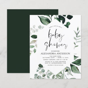 Budget Baby Shower Greenery Botanical
