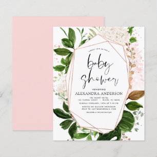Budget Baby Shower Greenery Botanical Geometric