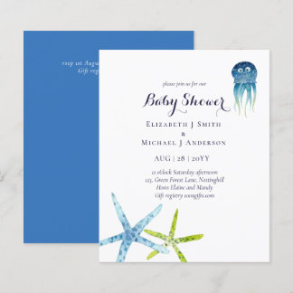 BUDGET Baby Shower Sea Life Octopus Starfish