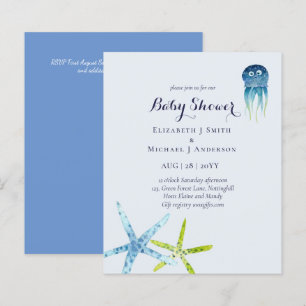 BUDGET Baby Shower Sea Life Octopus Starfish
