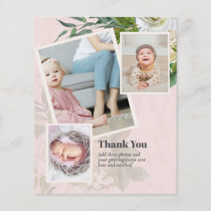 BUDGET Baby Shower Thank YOU Photo Collage Flyer