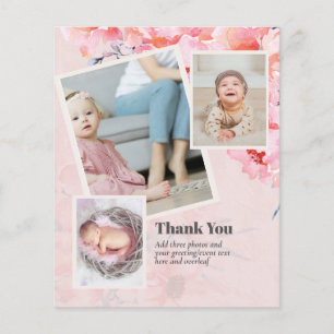 BUDGET Baby Shower Thank YOU Photo Collage Flyer