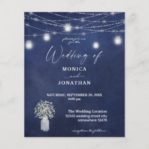 Budget Baby's Breath Blu Chalkboard String Lights Flyer