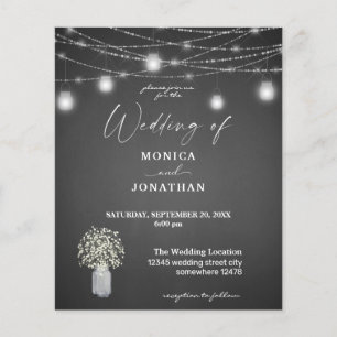 Budget Baby's Breath Grey Chalkboard String Lights Flyer