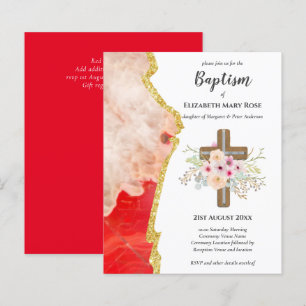 BUDGET Baptism Christening Bautizo Bautismo INVITE