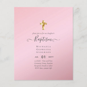BUDGET Baptism Christening Communion INVITES Flyer