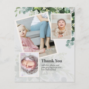 BUDGET Baptism Christening THANK YOU Photo Cards