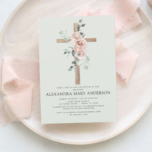 Budget Baptism Dusty Pink Rose Sage Green Greenery