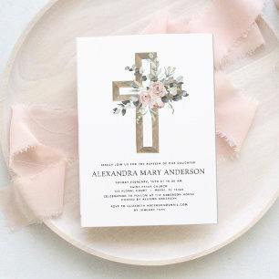 Budget Baptism Greenery Dusty Pink Rose