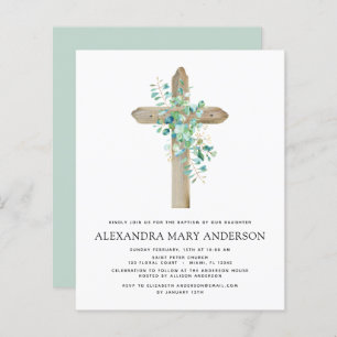 Budget Baptism Greenery Sage Eucalyptus