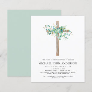 Budget Baptism Greenery Sage Eucalyptus