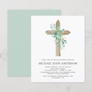 Budget Baptism Greenery Sage Eucalyptus