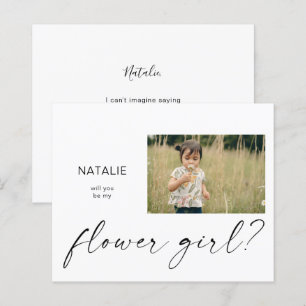 Budget Be My Flower Girl Small Photo Proposal