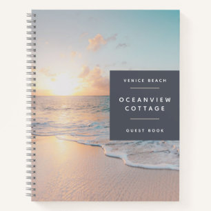 BUDGET Beach House Vacation Photo Guest Comments Notebook