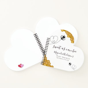 Budget Bee Baby Shower Guestbook Notebook
