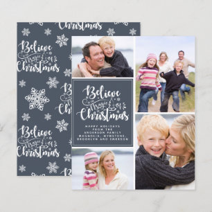 Budget Believe in the Magic of Christmas Card