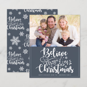 Budget Believe in the Magic of Christmas Card
