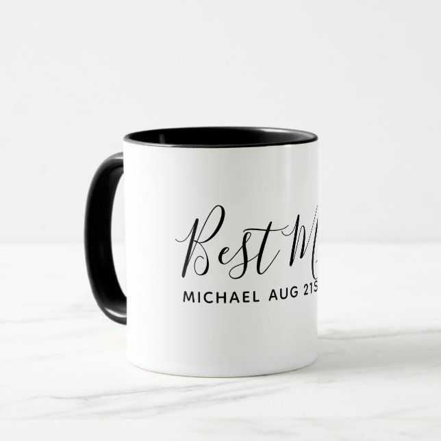 BUDGET Bestman Groomsman GIFTS Classic Black Mug (Front Left)