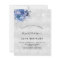 Budget birthday blue silver glitter invitation