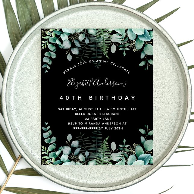 Budget birthday eucalyptus black woodland (Creator Uploaded)