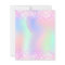 Budget birthday pink purple glitter invitation