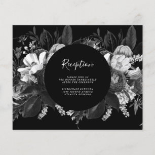 Budget Black and White Reception Card