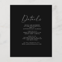 Budget Black Details Card | 