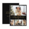 Budget Black Gold 4 Photo Collage Christmas Card