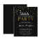 Budget Black & Gold Confetti Shhh Surprise Party