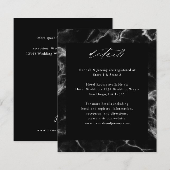 Budget Black Marble 2 Details (Front/Back)