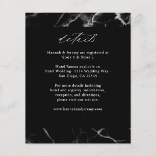 Budget Black Marble Details Flyer