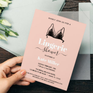 BUDGET Black Pink Ooh La La Lingerie Bridal SHOWER