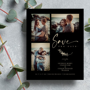 Budget Black Trendy Branches Wedding 3 Photos