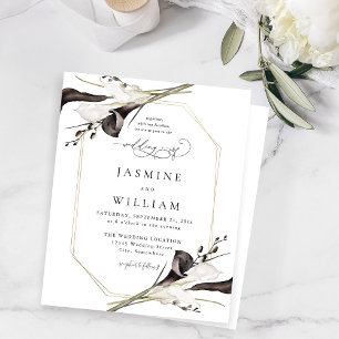 Budget Black & White Floral Wedding 2