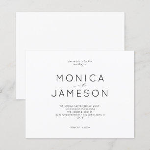 Budget Black & White Modern 1 Wedding