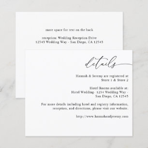 Budget Black & White Modern Calligraphy 3 Details