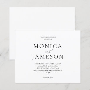 Budget Black & White Modern Wedding 2