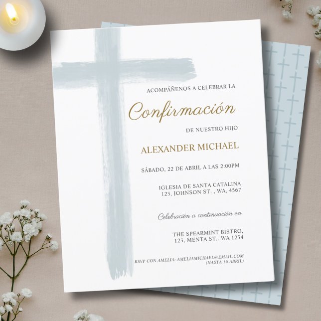 Budget Blue Cross Boy Confirmation Confirmacion (Creator Uploaded)