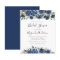 Budget Blue Floral Bridal Shower Invitation