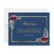 Budget blue floral burgundy thank you photo
