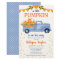 Budget Blue Little Pumpkin Baby Shower Invitation