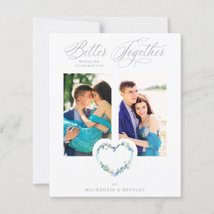 Budget Blue Shades Grey Floral Heart 2 Photos