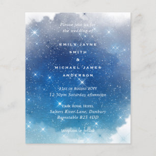 Budget Blue Starry Nights Twinkle Stars Wedding